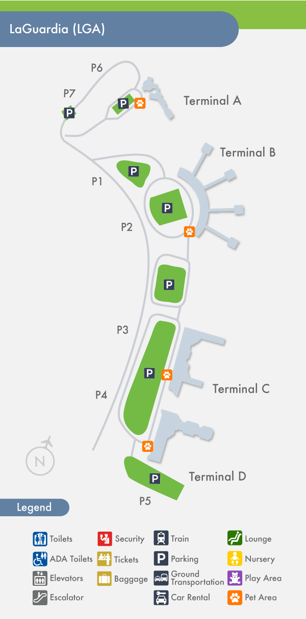 Mapa Aeropuerto LaGuardia
